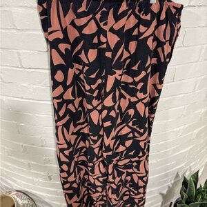 a new day Black and Pink Wide Leg Pants